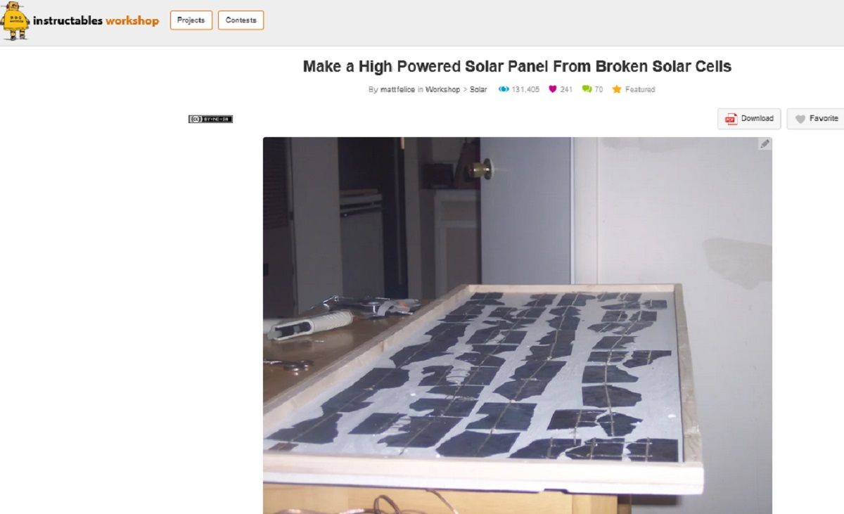 Powered -Solar -Panel From -Broken - Solar - Cells
