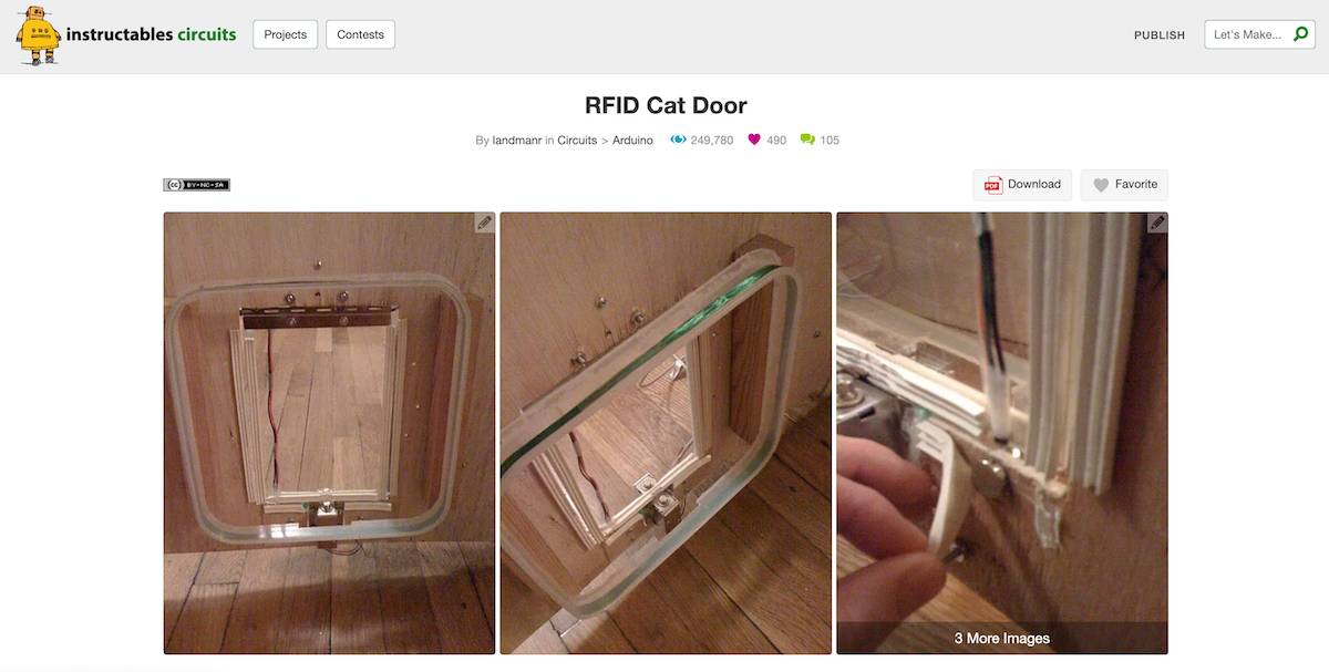 RFID Cat Door project page