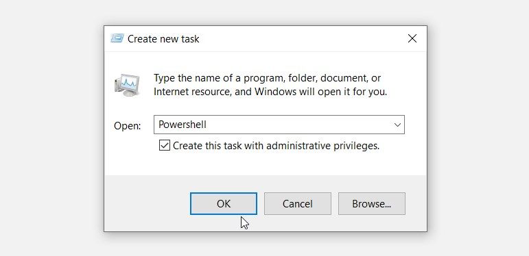 Running the Windows PowerShell With Administrative Privileges