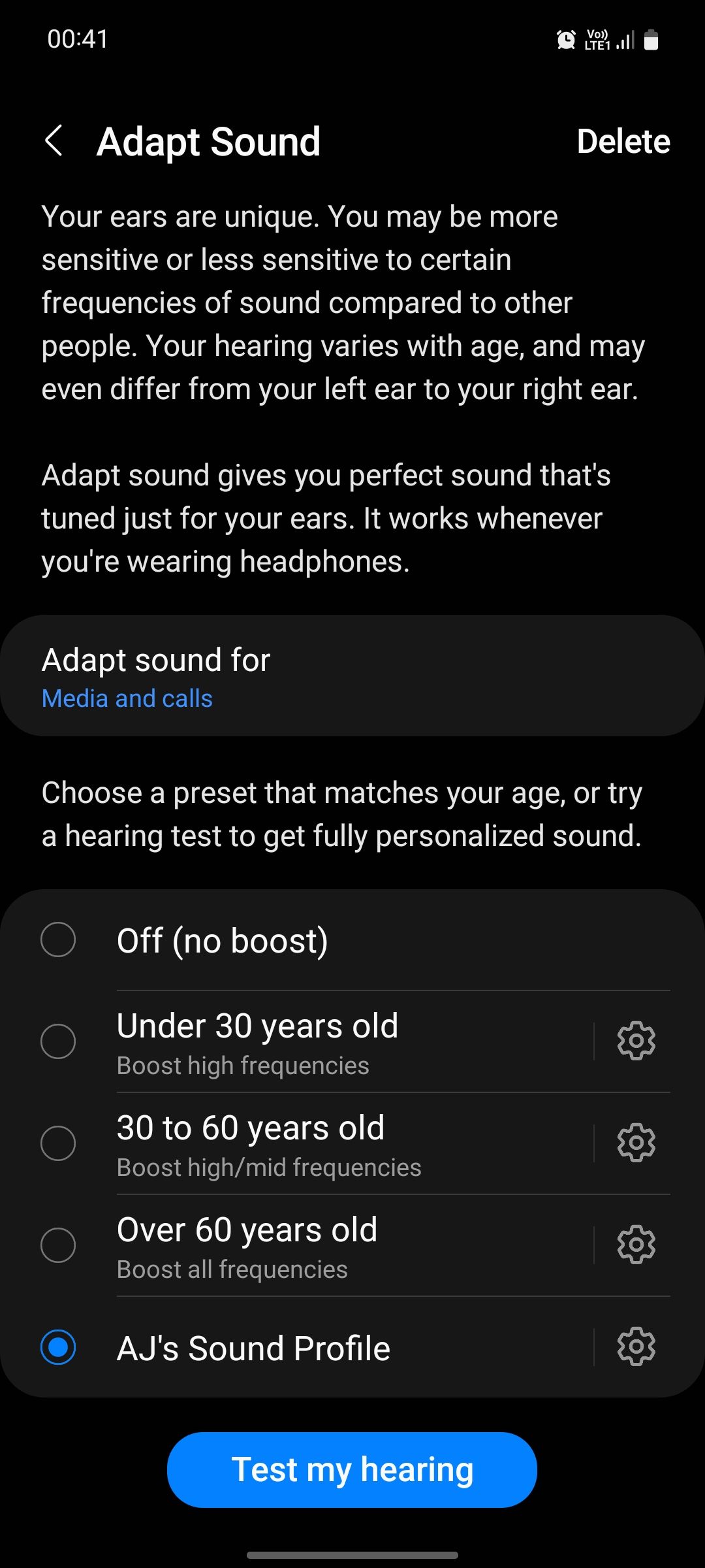 Samsung Adapt Sound after test
