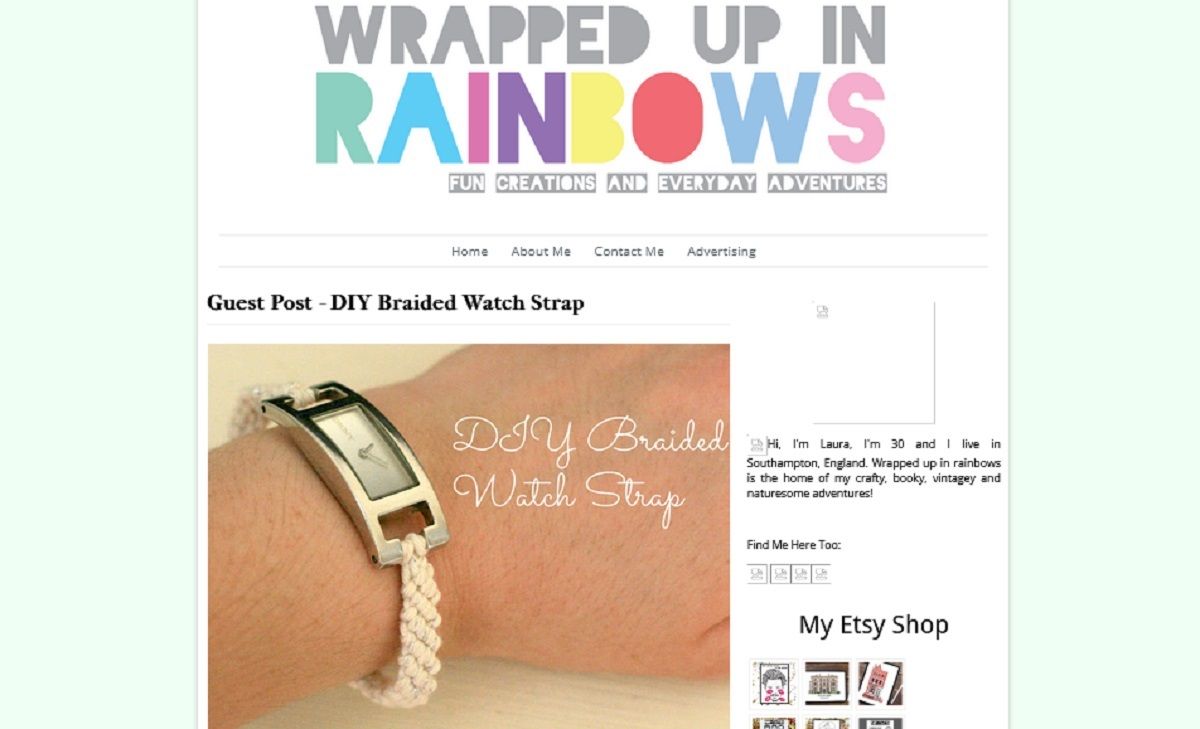 Screen grab of - Guest Post - DIY Braided Watch Strap