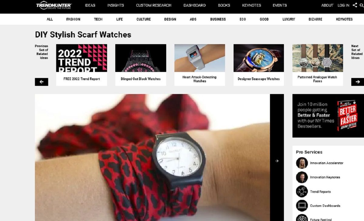 Screen grab of- DIY Stylish Scarf Watches