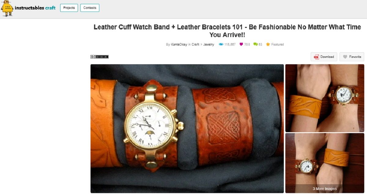 Screen grab-on-LeatherCuff Watch Band Leather Bracelets 101