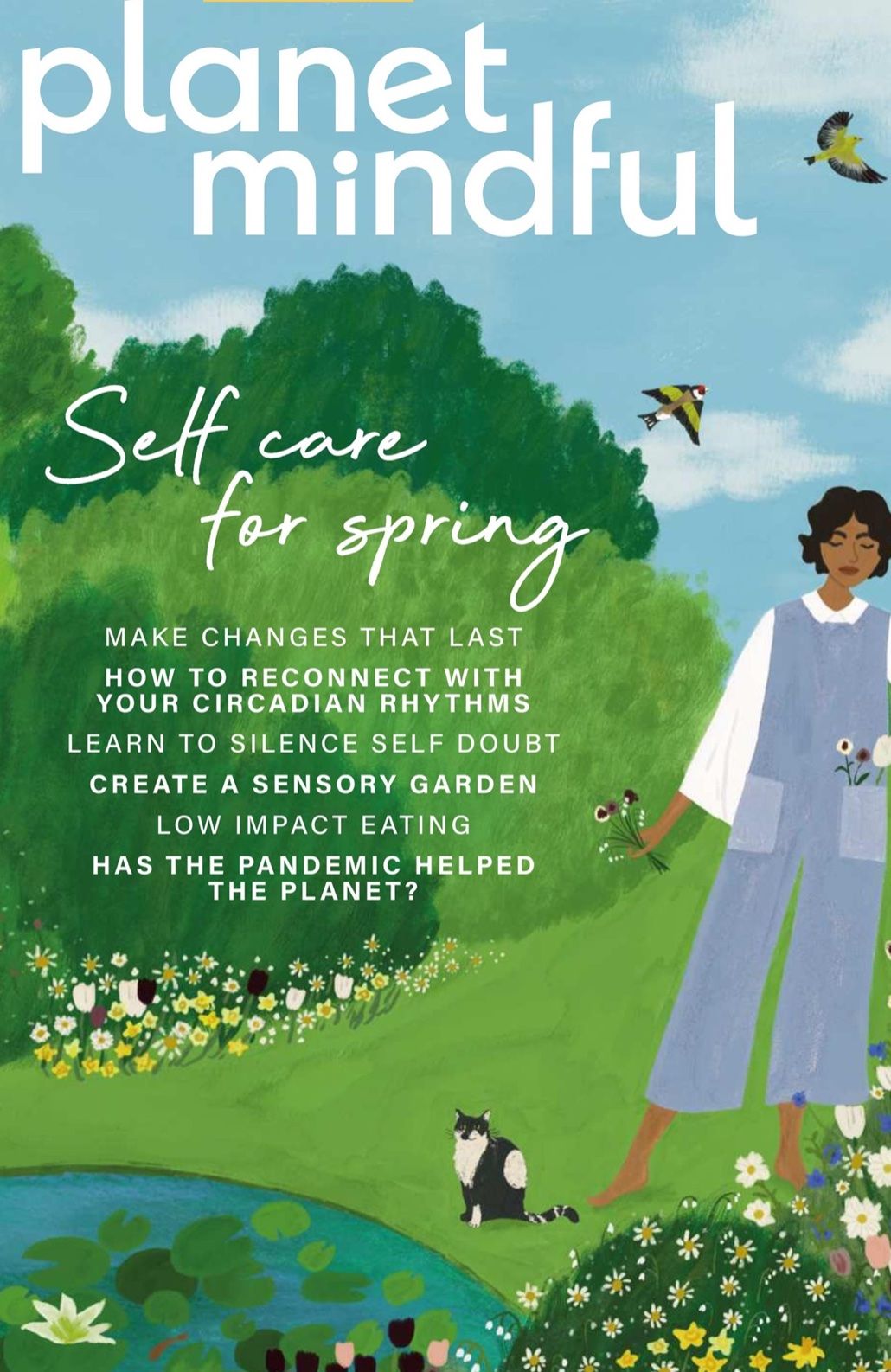 Screenshot showing front cover of Planet Mindful magazine
