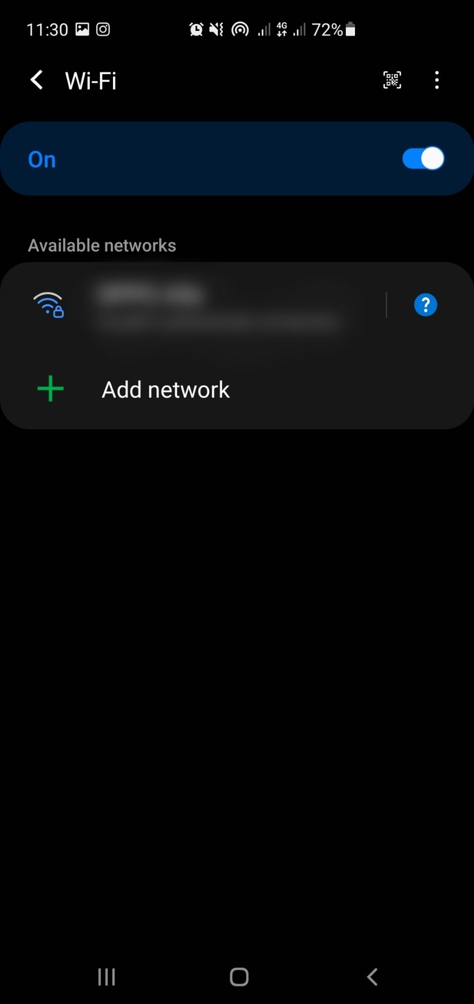 Select Wi-Fi option