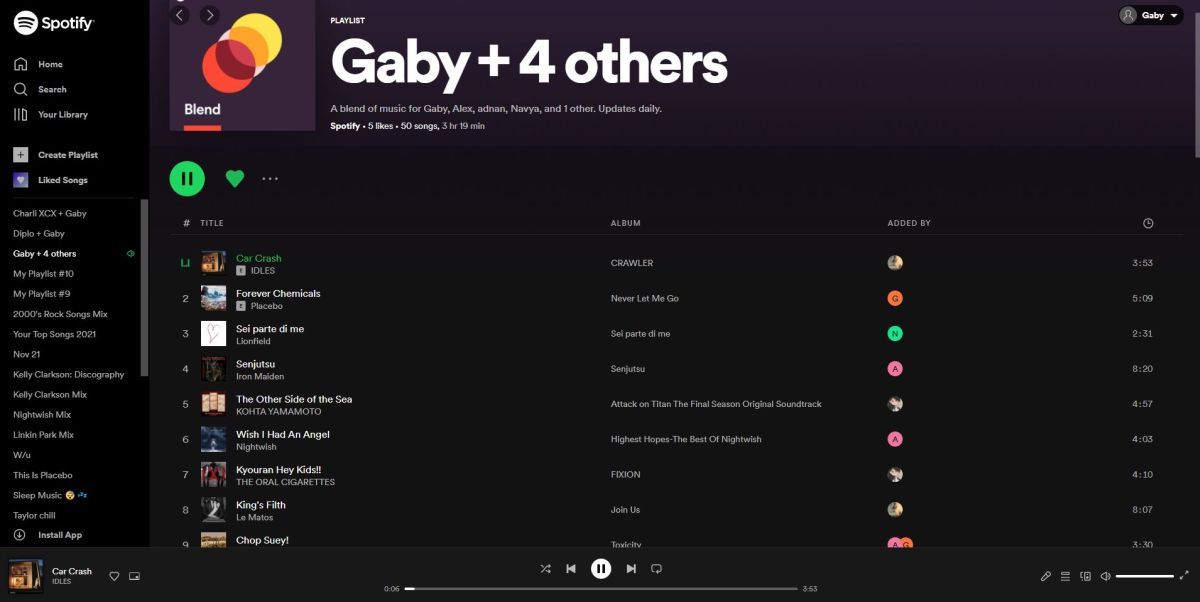Spotify Blend with Friends با ترکیب موسیقی مورد علاقه همه شرکت کنندگان