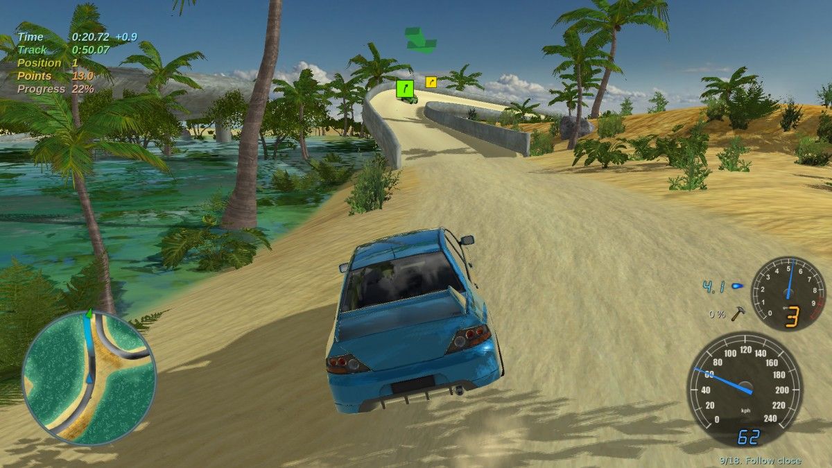 Stunt Rally game screen