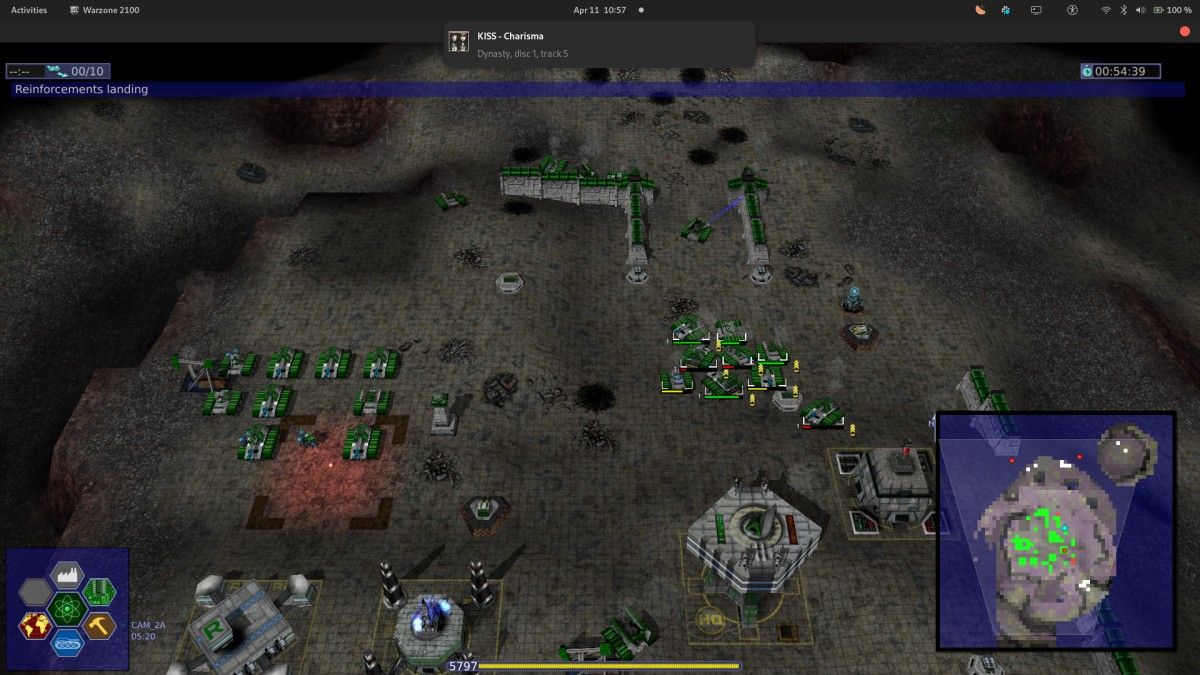 Warzone 2100 game screen