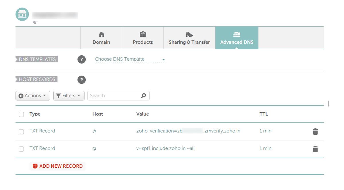 رکورد spf را در namecheap اضافه کنید