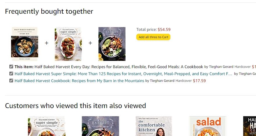 amazon frequently bought together screenshot
