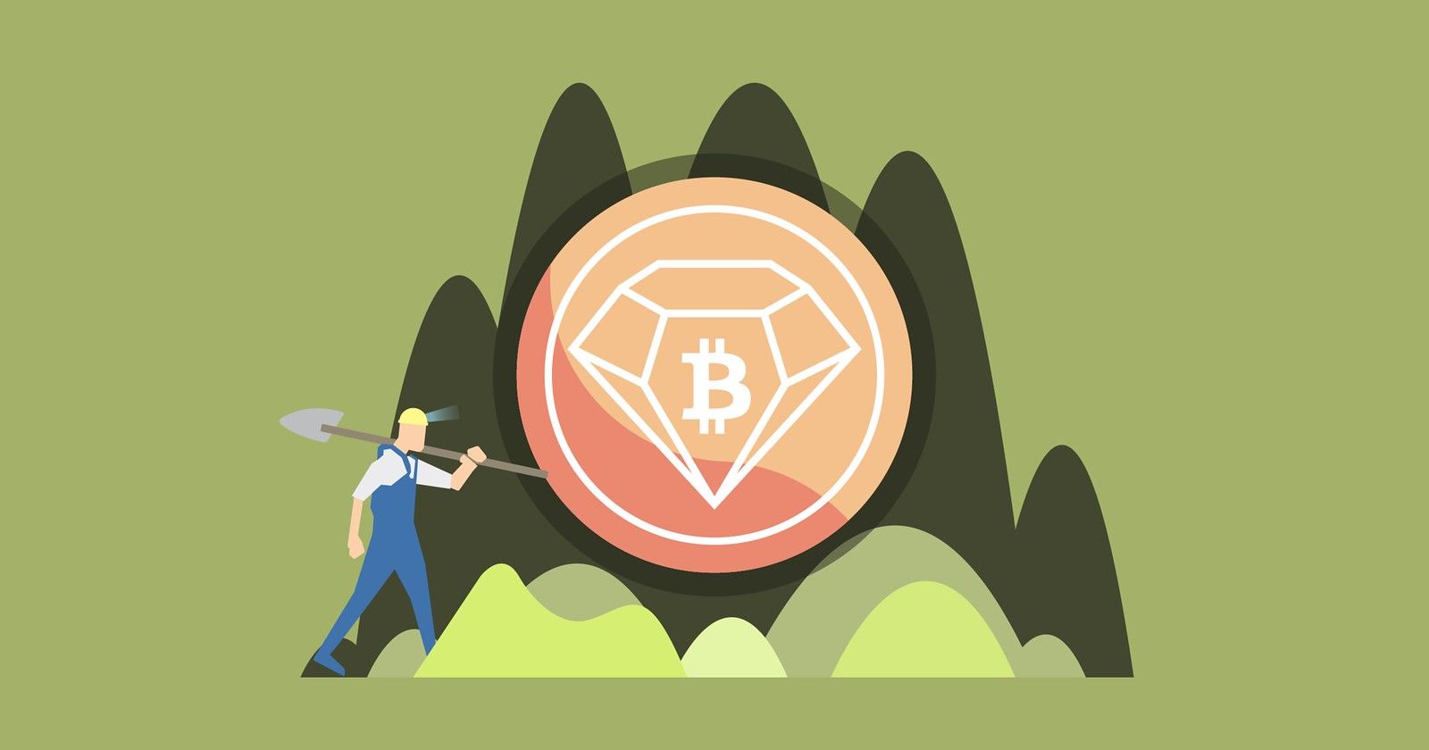bitcoin diamond graphic 