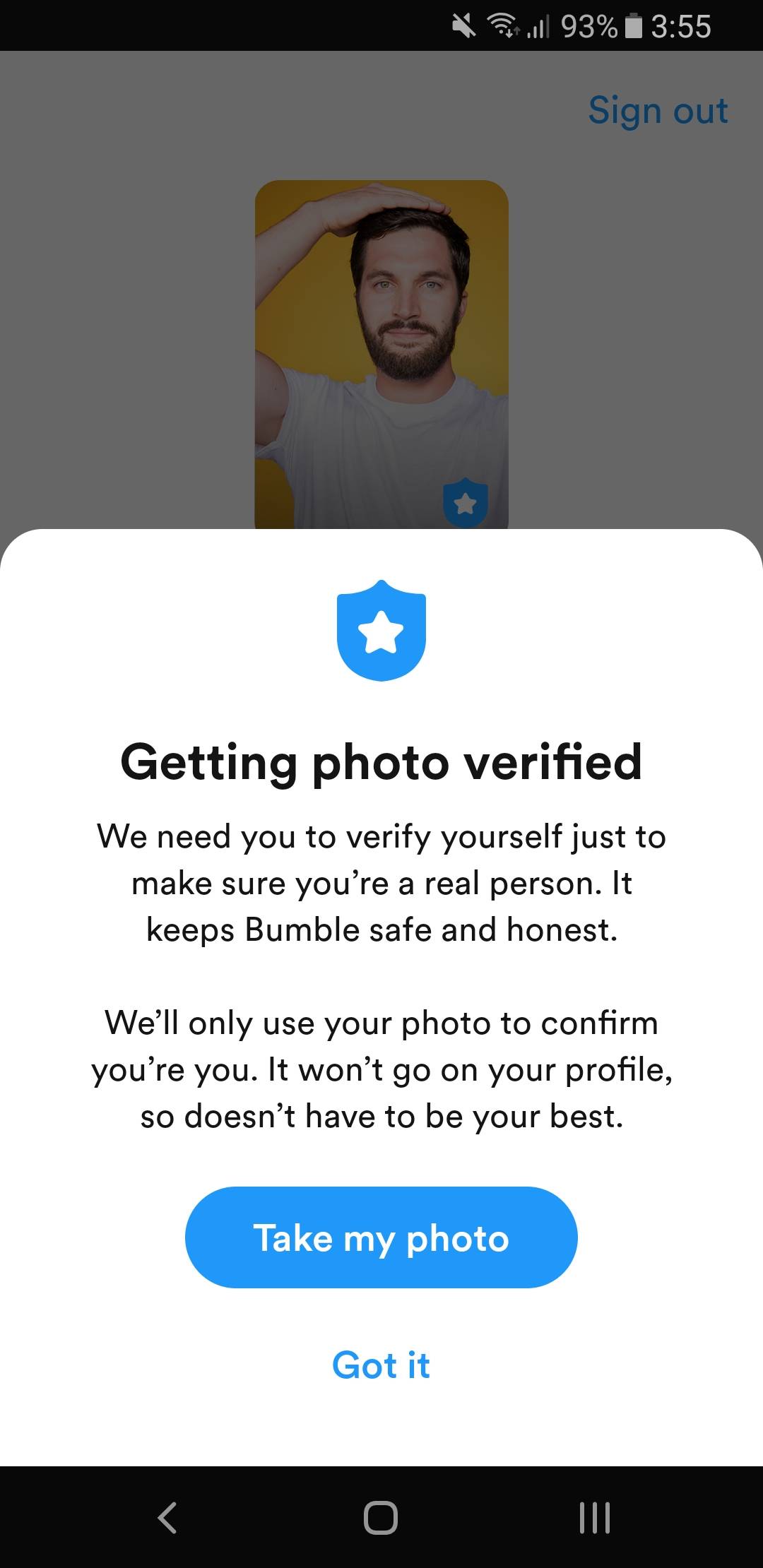 Bumble can verification? trick you Bumble Photo