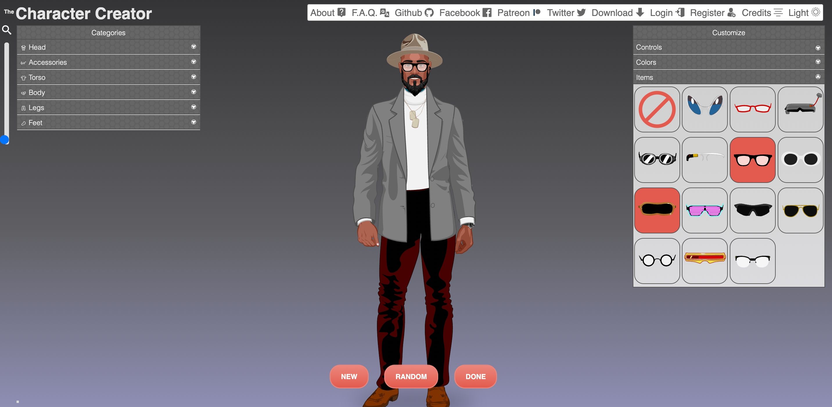Making an avatar in Character Creator