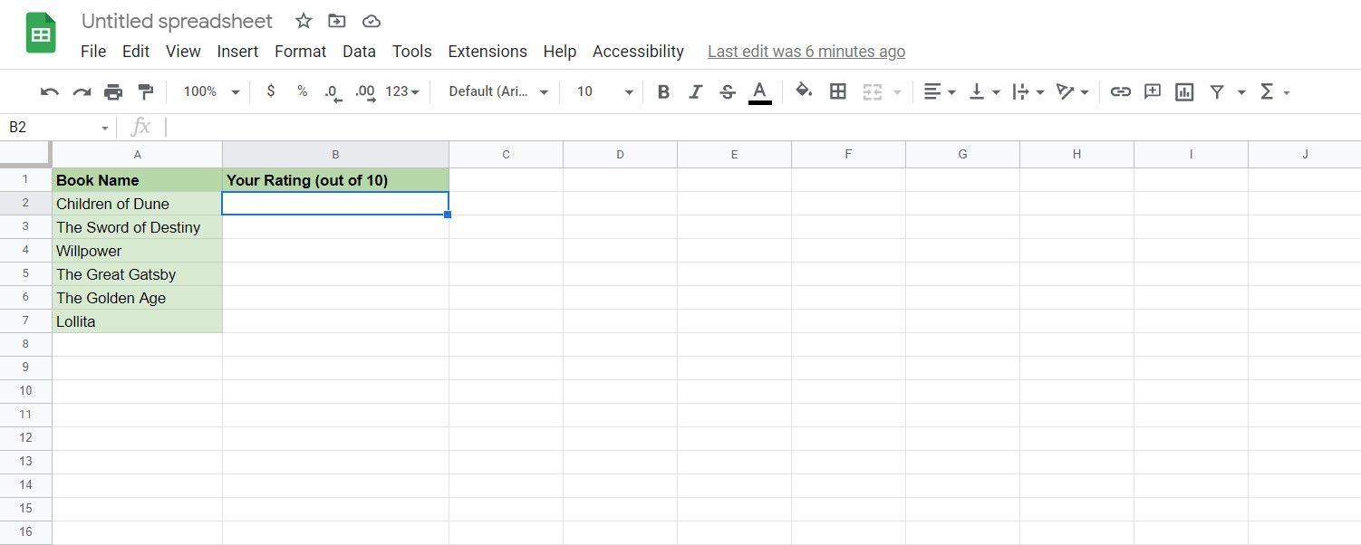 How to Use Data Validation in Google Sheets