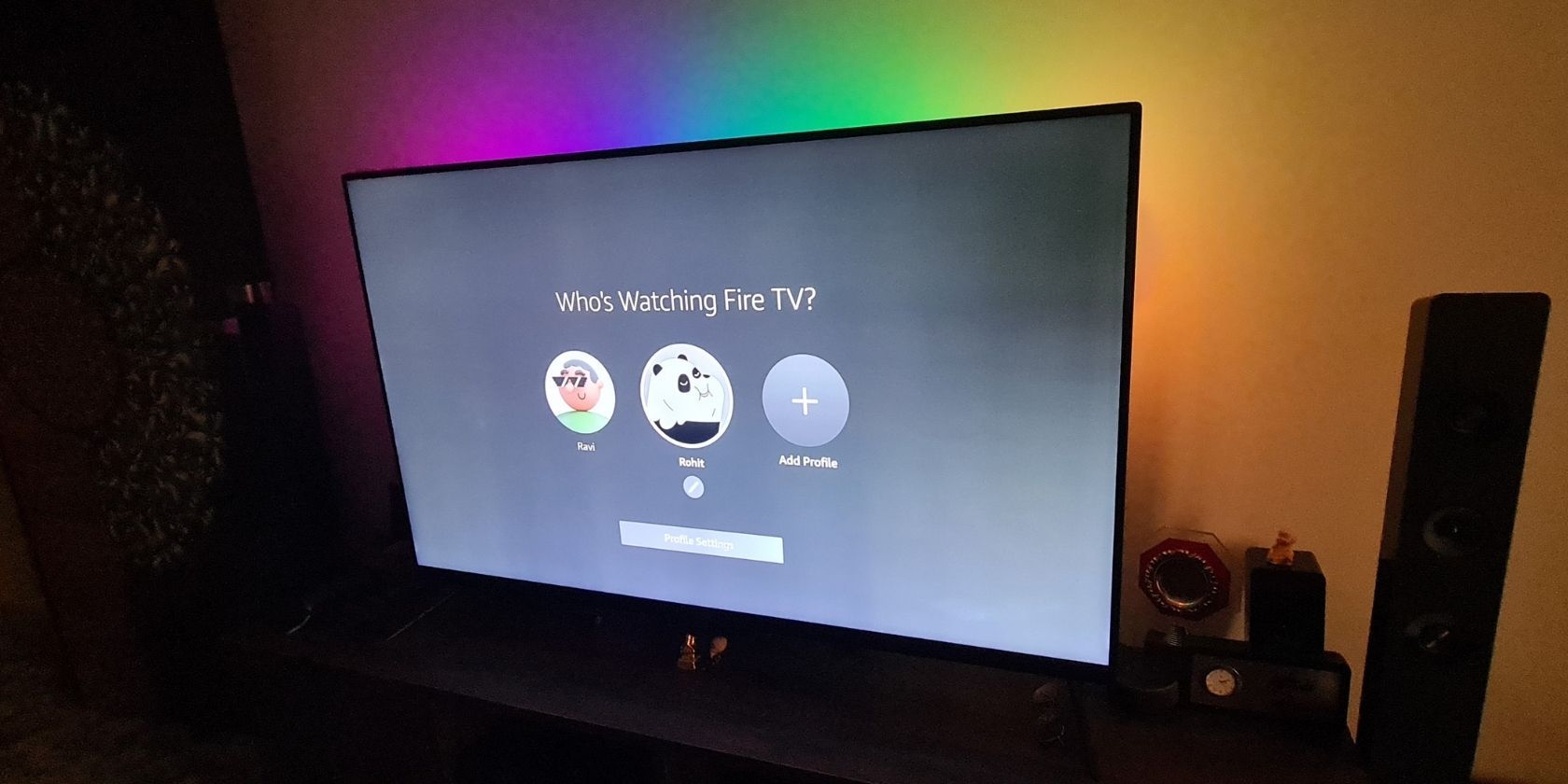 TV with DIY Smart Sound Reactive TV Monitor Backlight