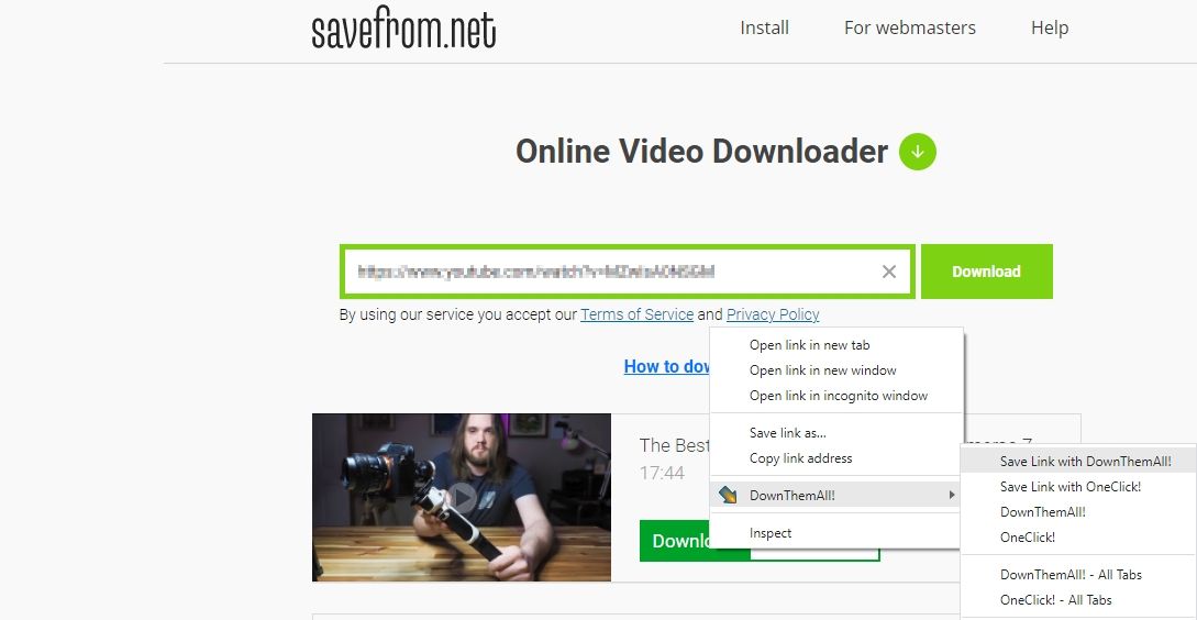 download video from saveyournet