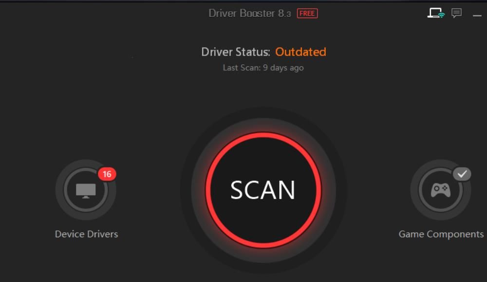 The Driver Booster 8 software