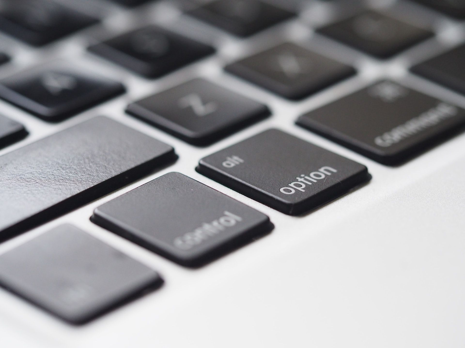 MacBook keyboard close-up