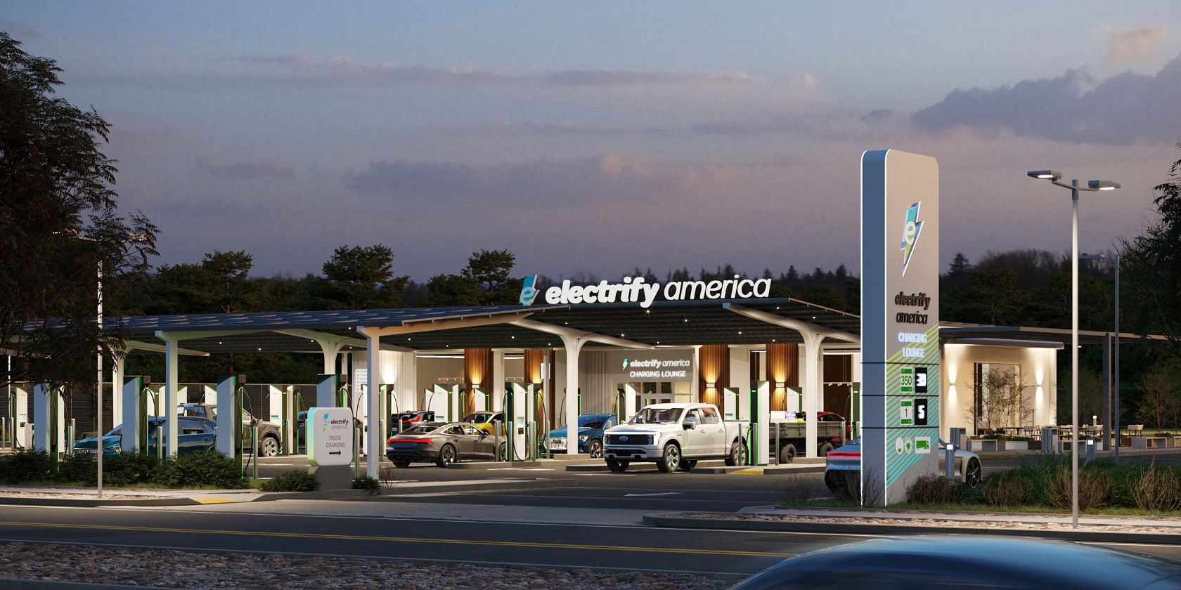 electrify America's future electric vehicle EV charging station