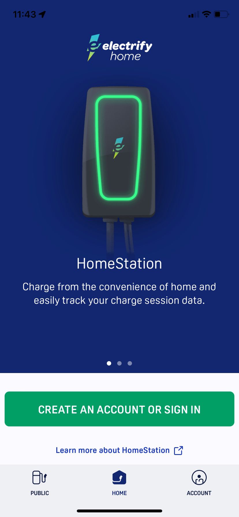 electrify homestation tracker app electrify america ev