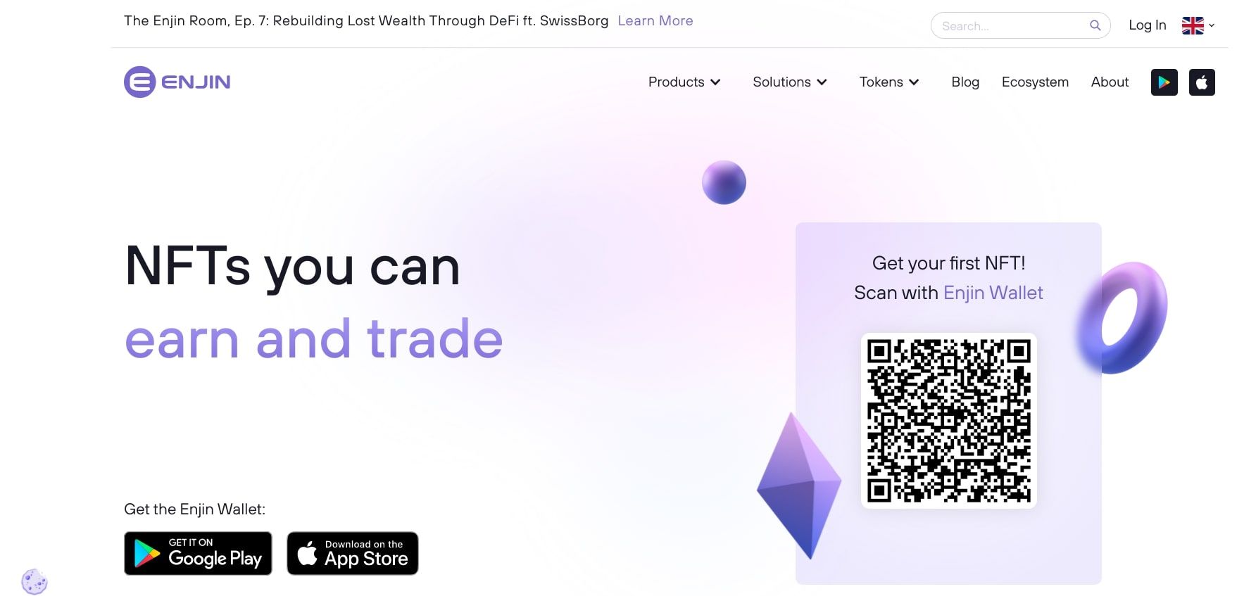 اسکرین شات صفحه اصلی وب سایت enjin