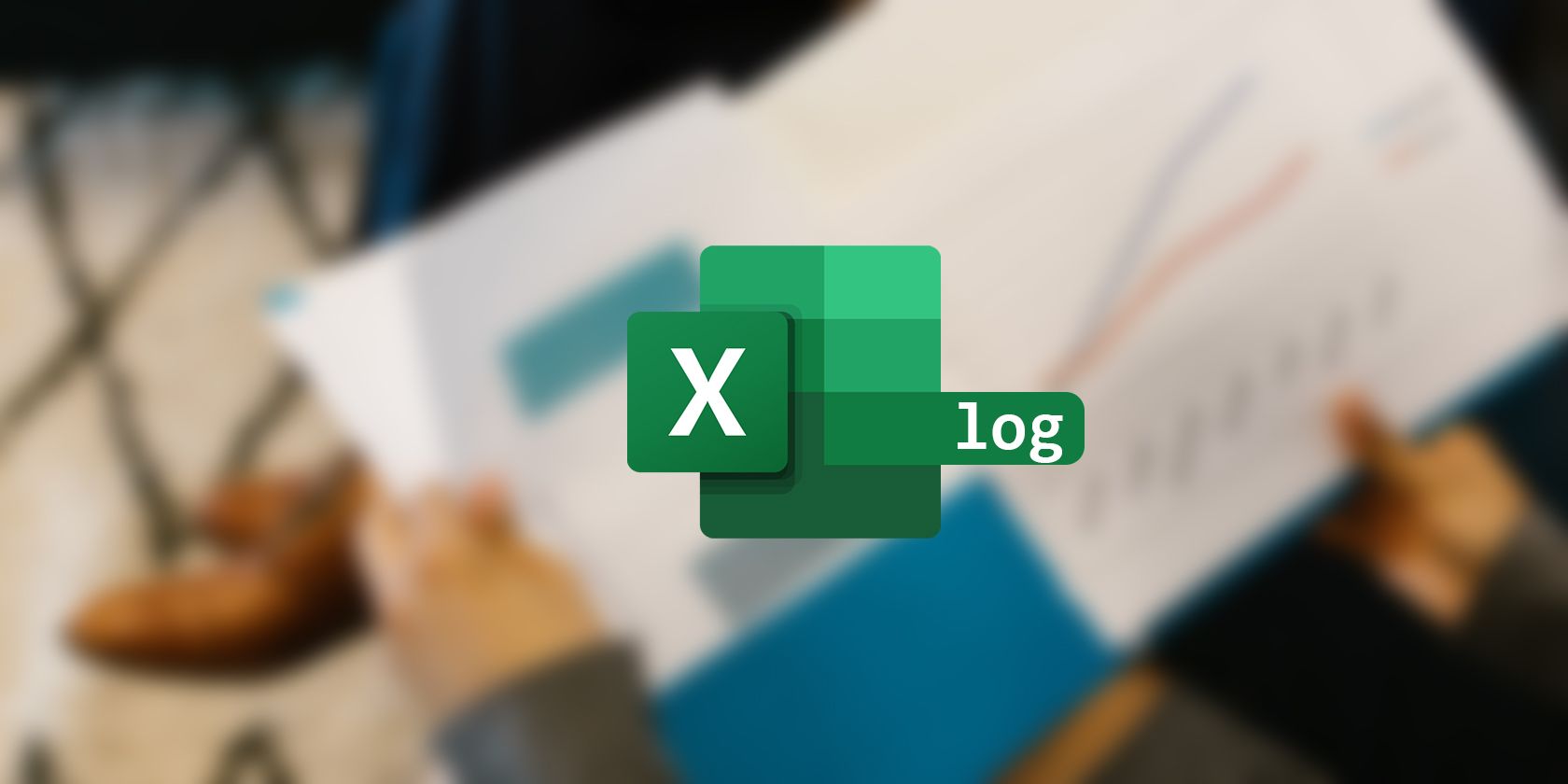 Excel with log on a background.