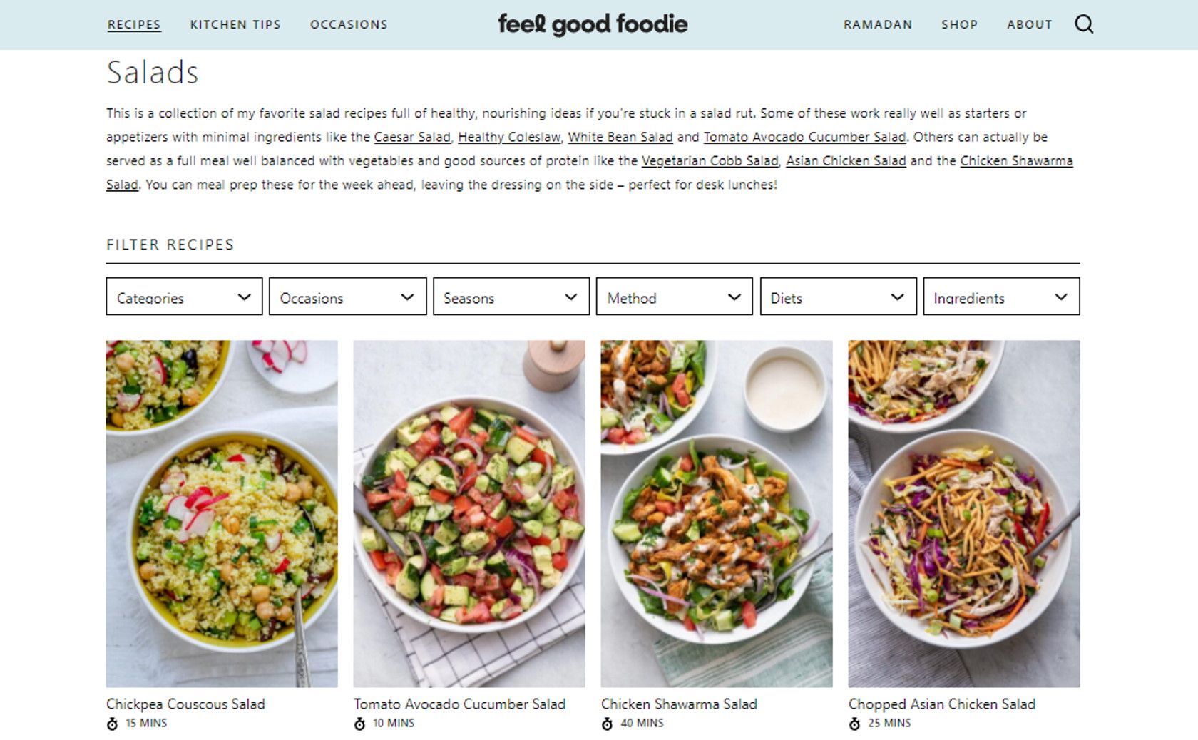 feel good foodie food blog