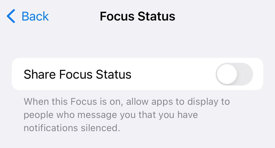 focus status