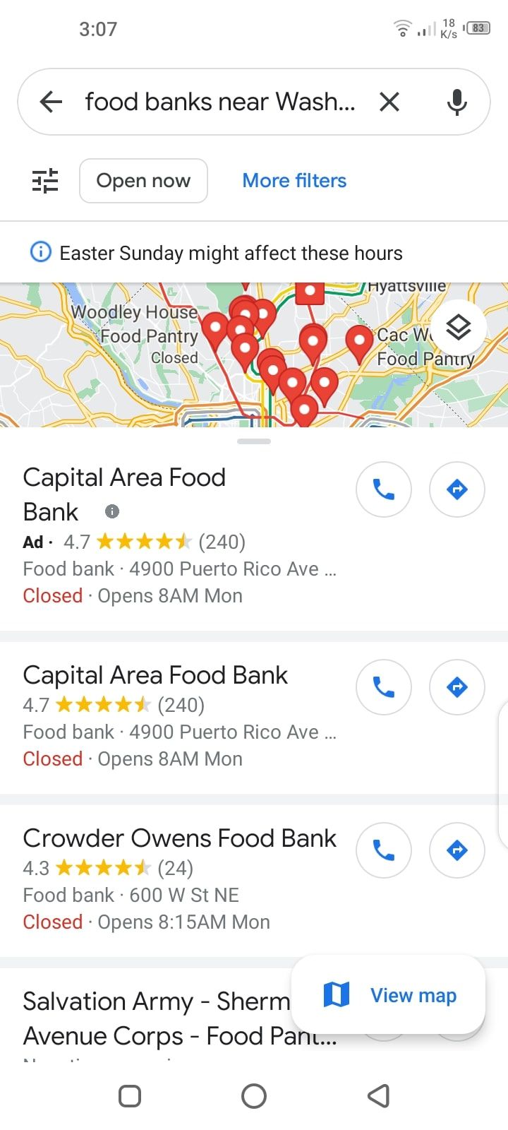 food banks near me google maps