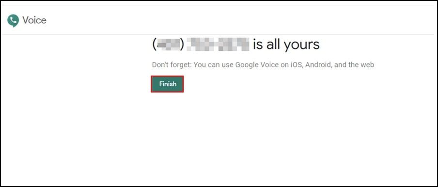 google-voice-finish