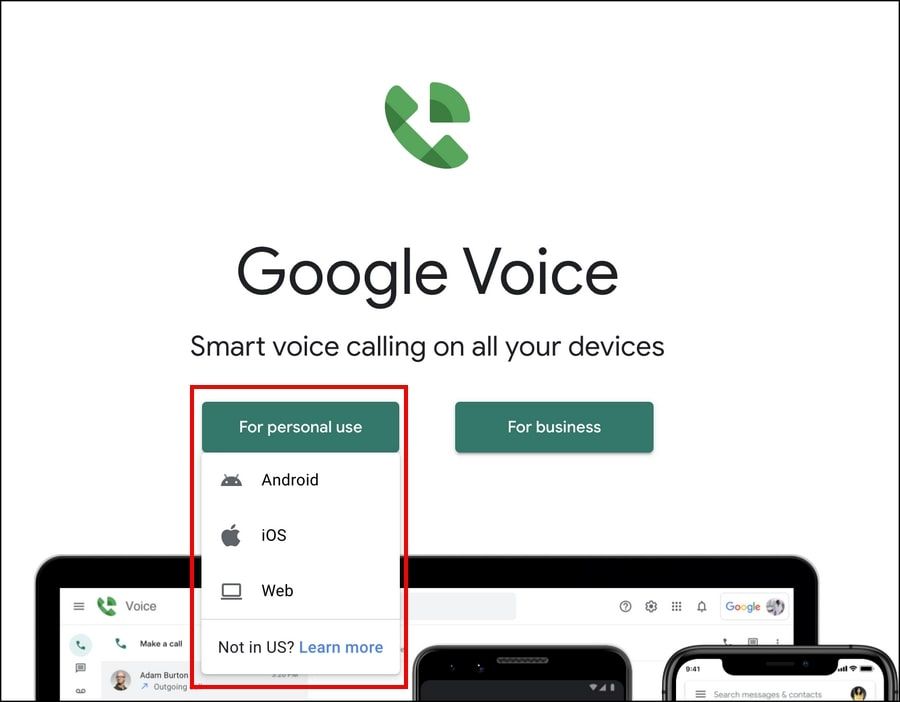 Google Voice for personal use