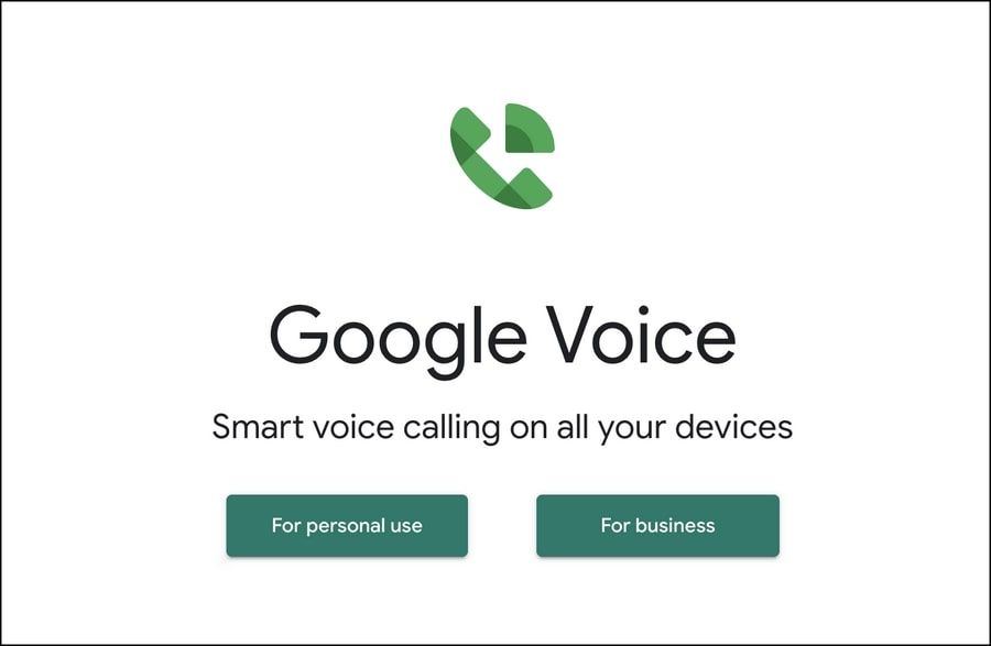 Google Voice website