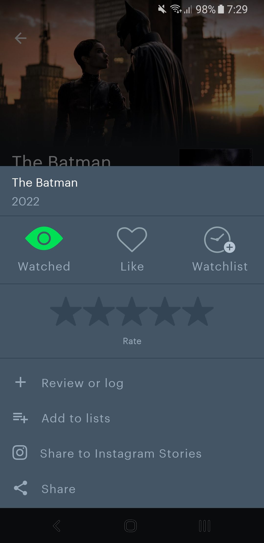letterboxd mark movie as watched