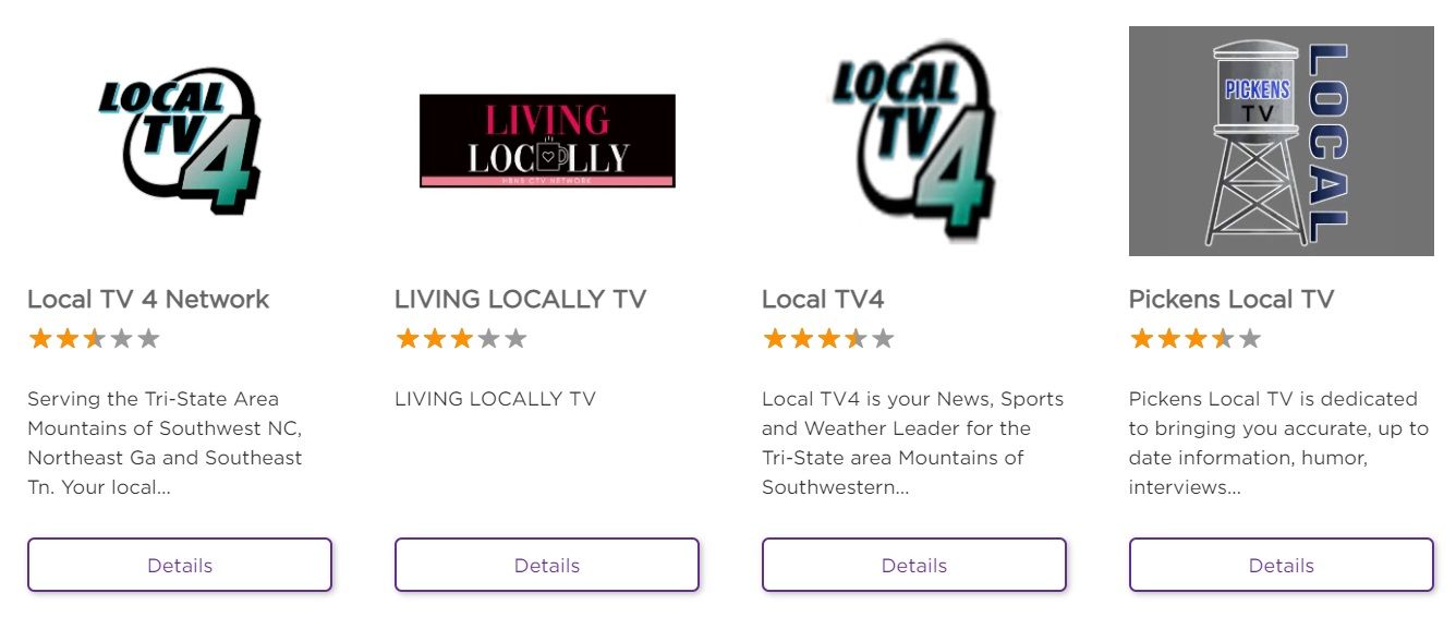 local tv roku channels