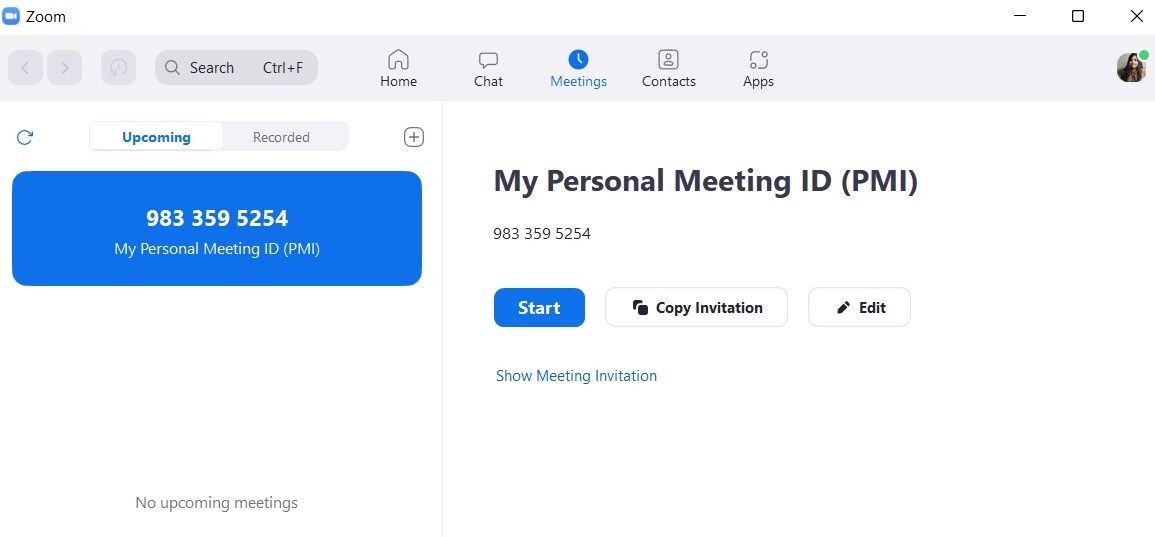 برنامه Zoom ID جلسه