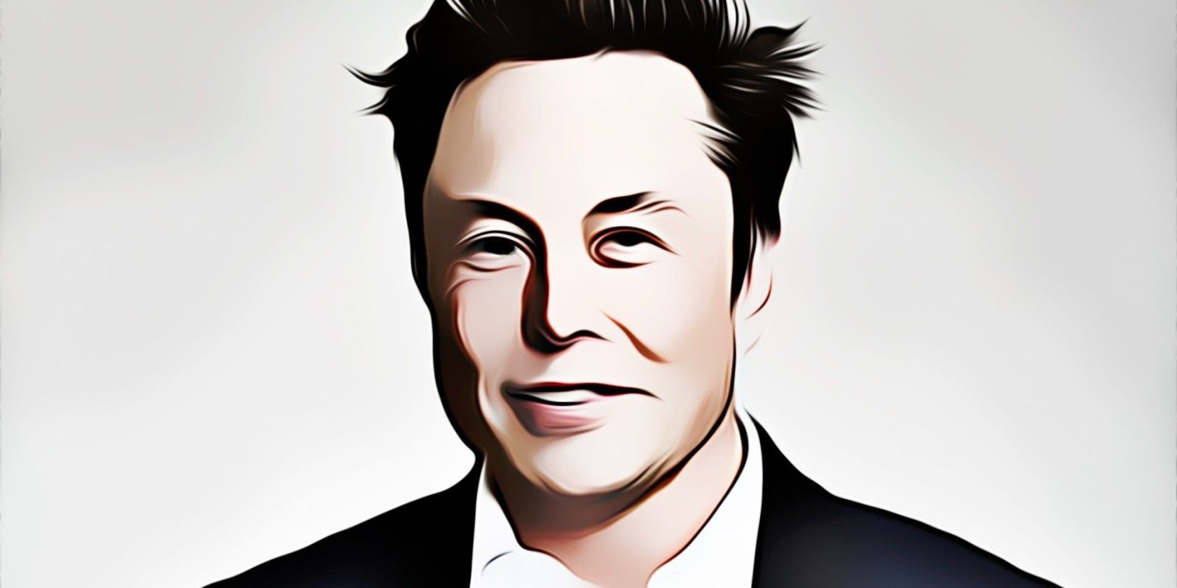 Elon Musk's animated face