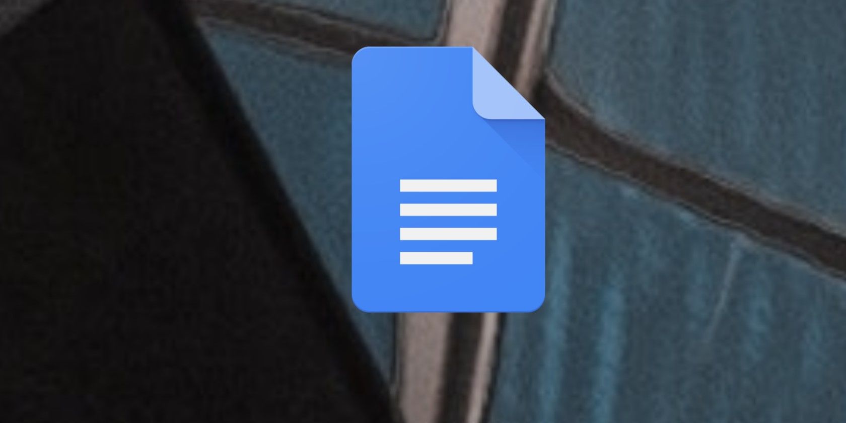 The Google Docs logo floating over a blue background