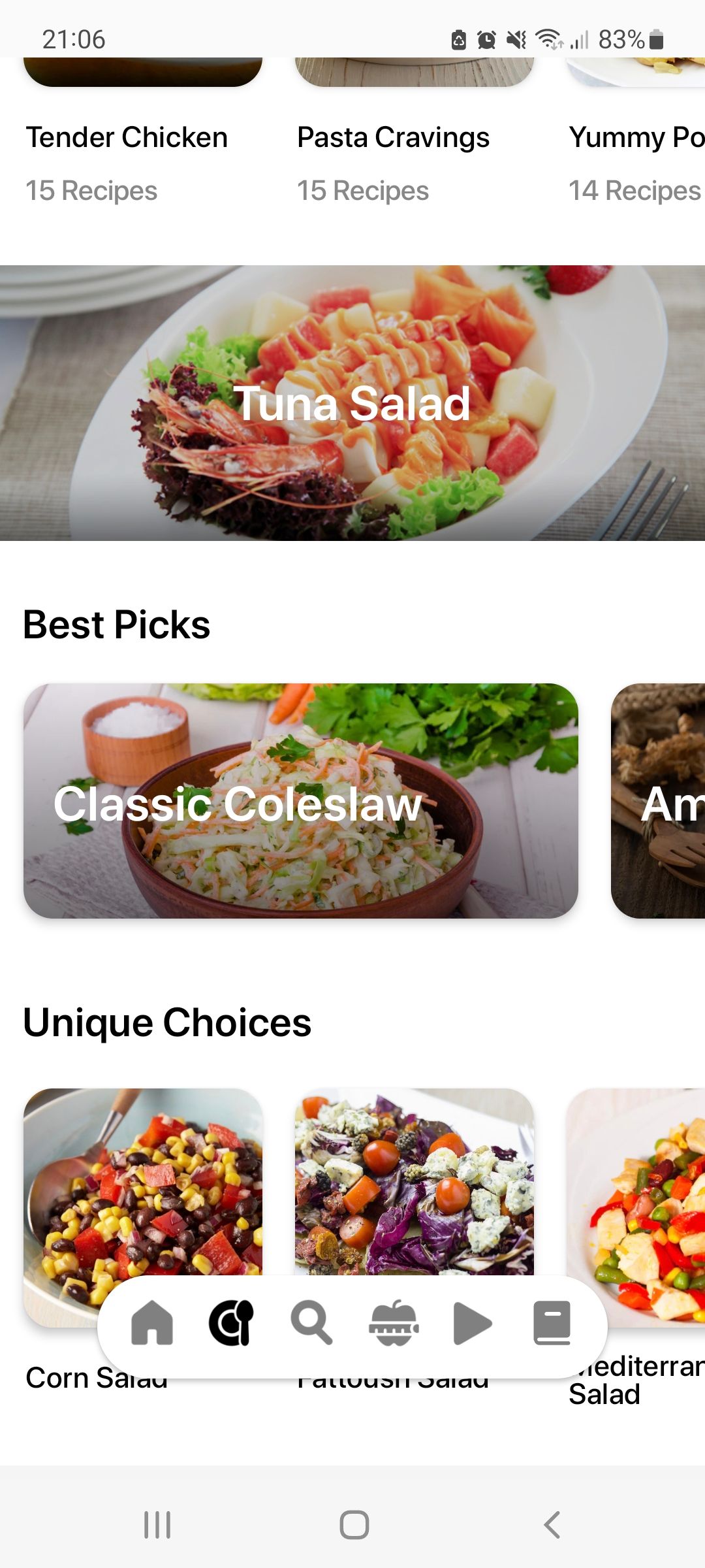salad recipes healthy meals app