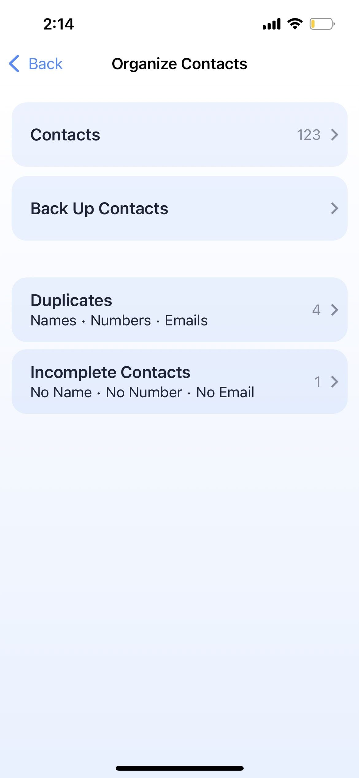 smart cleaner app contacts