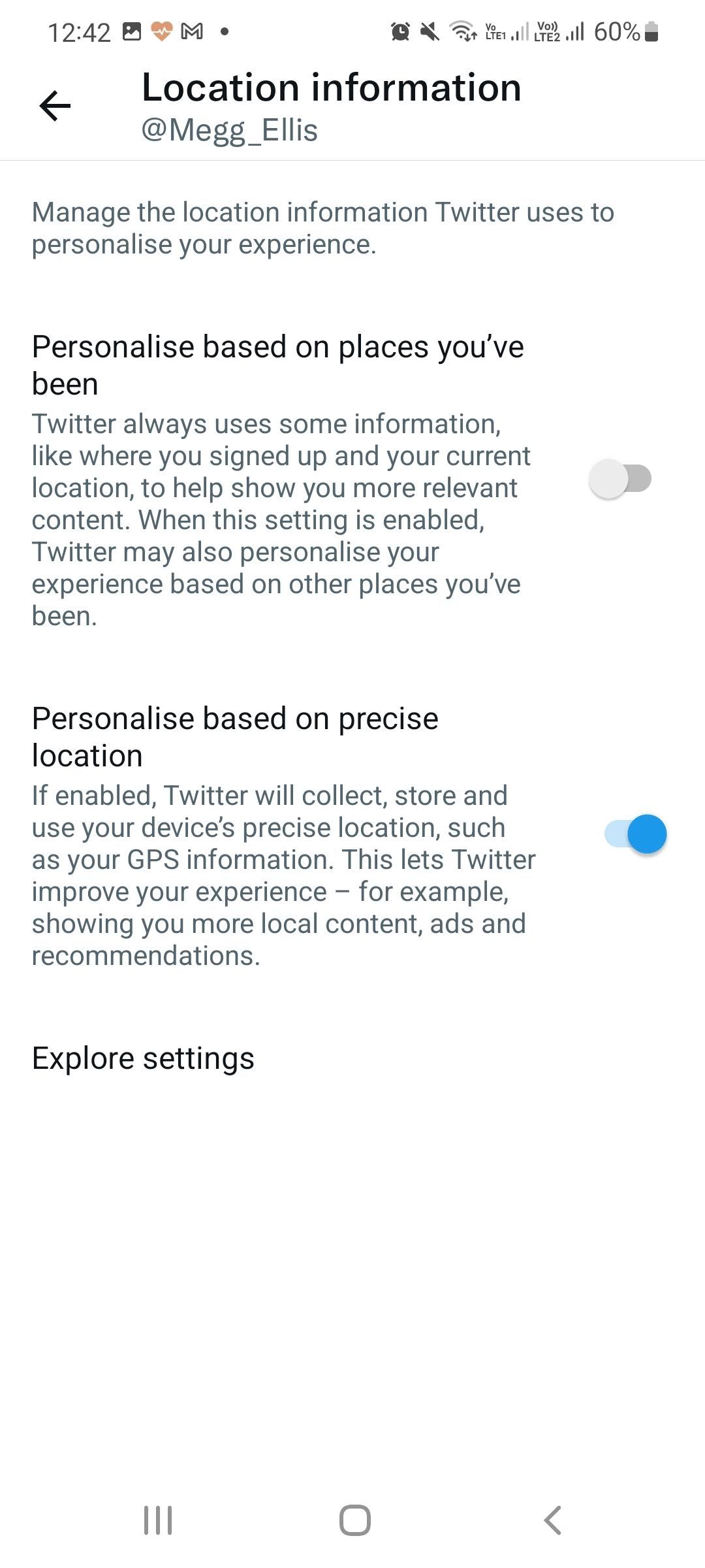 twitter disable location in app
