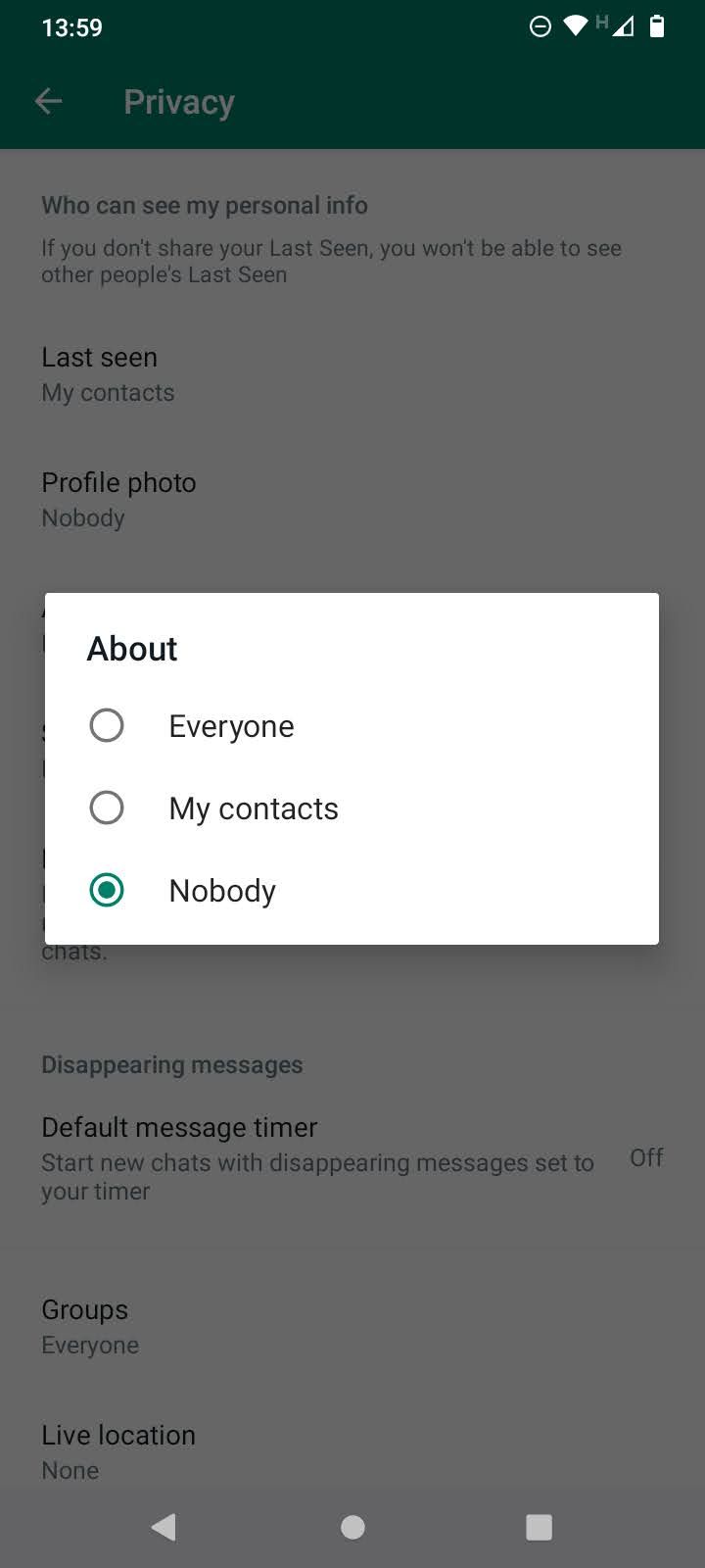 whatsapp privacy settings (2)