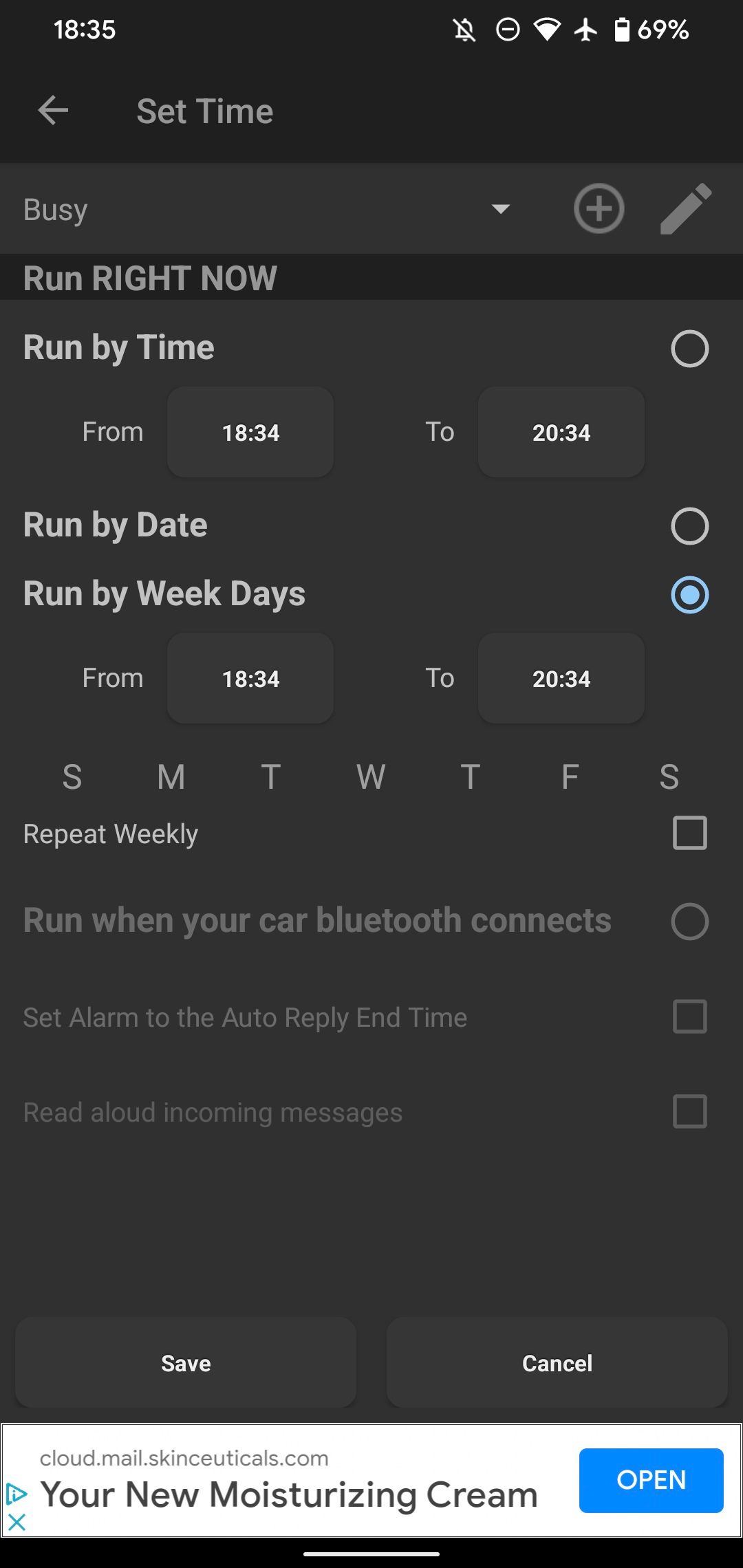 Android Auto Reply SMS Date