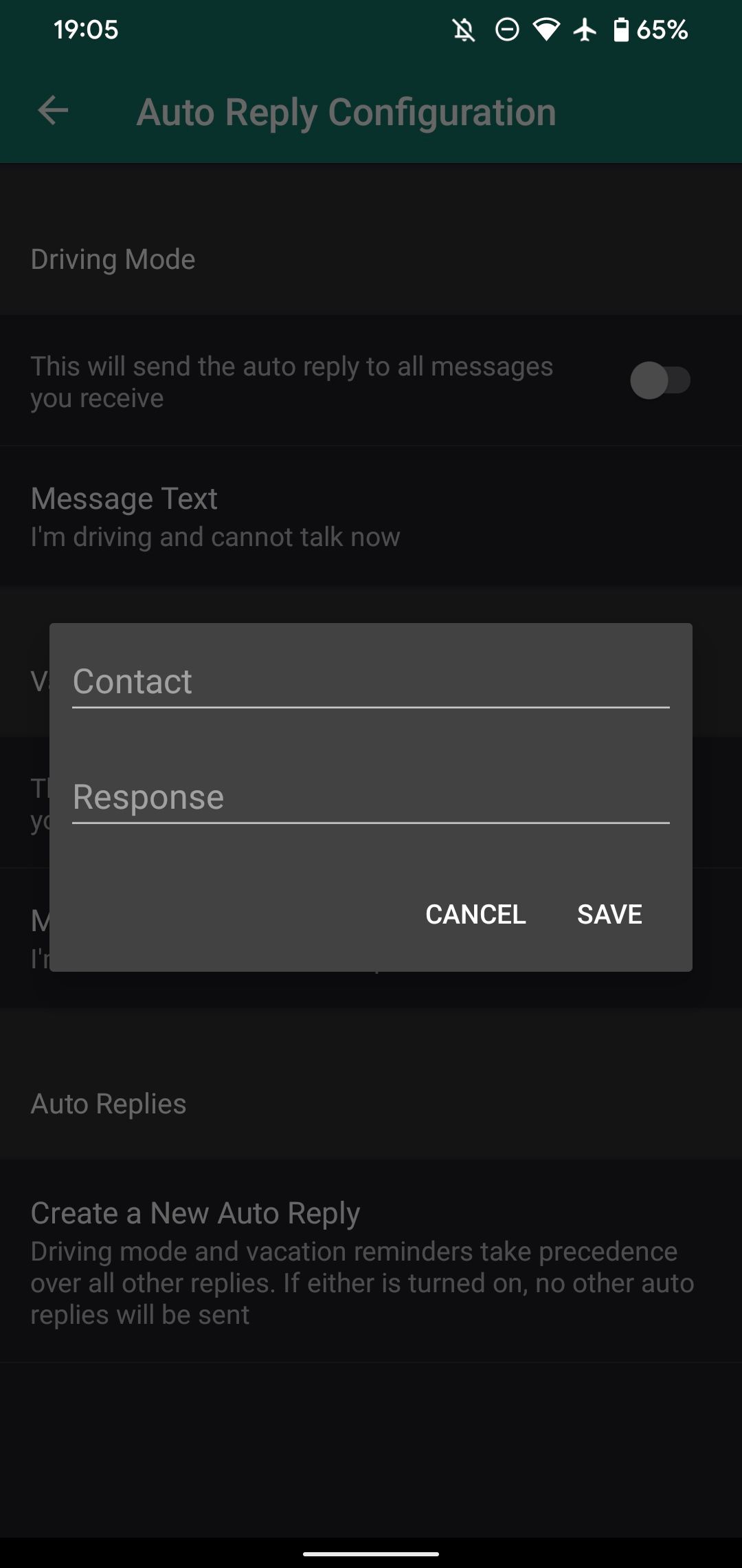 Pulse SMS Custom Auto Reply Android 