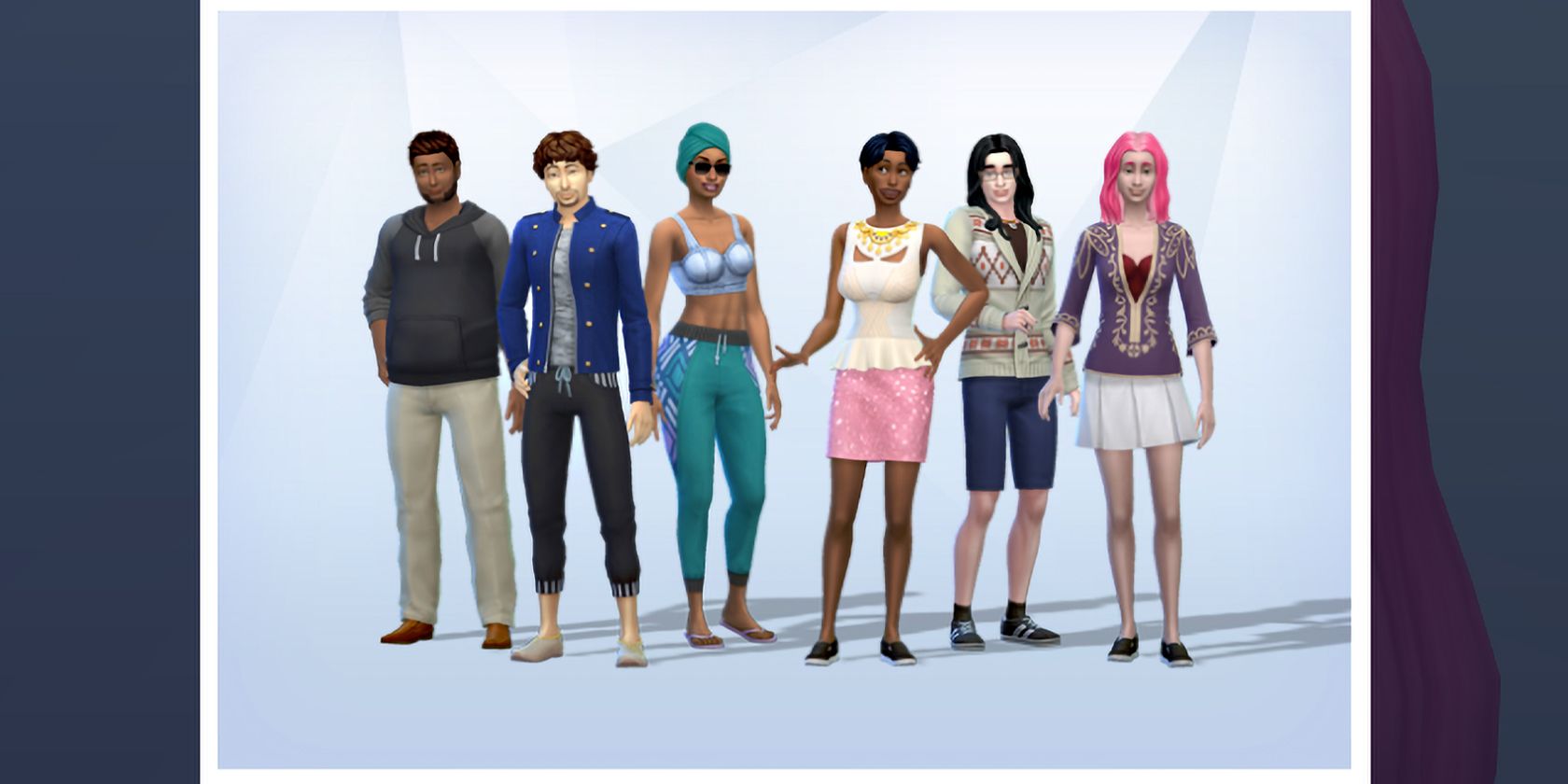 A Diversified The Sims 4 Household