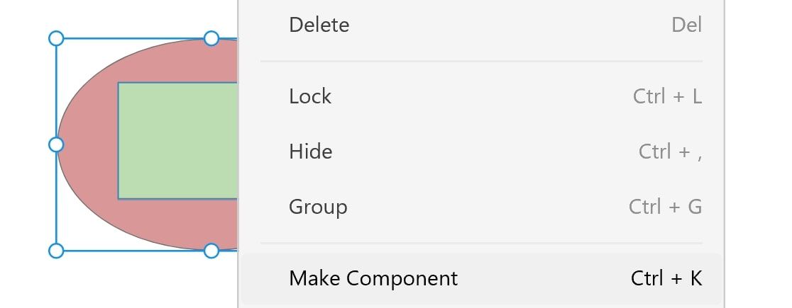 Right click and select Make Component
