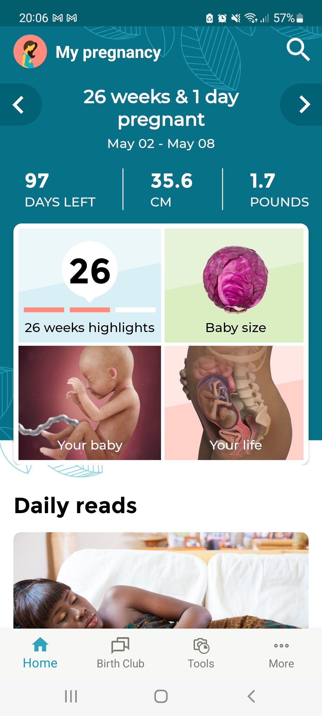 برنامه بارداری BabyCenter