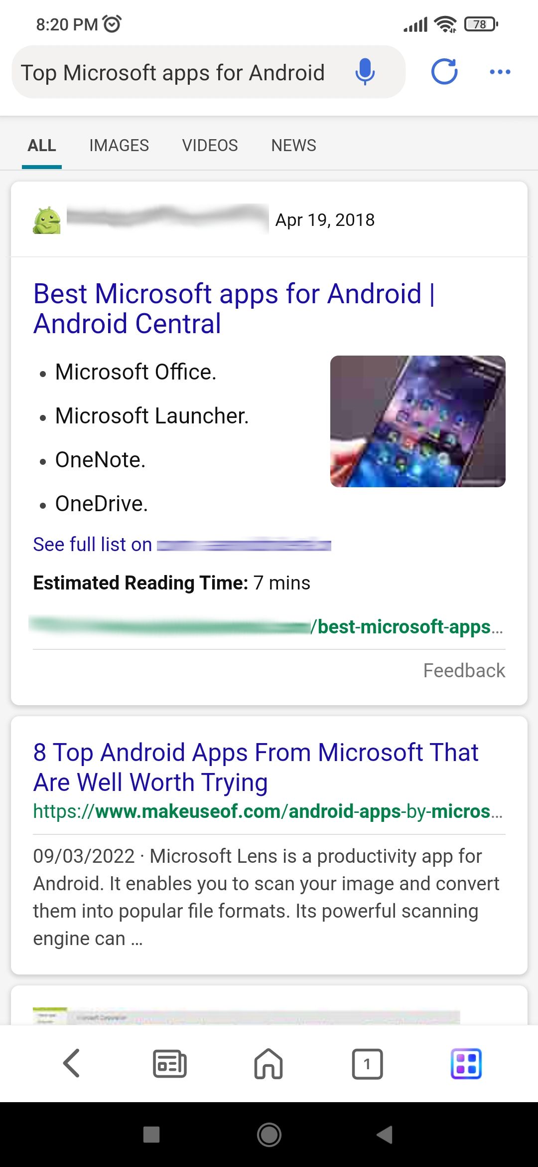 Bing - Search Result