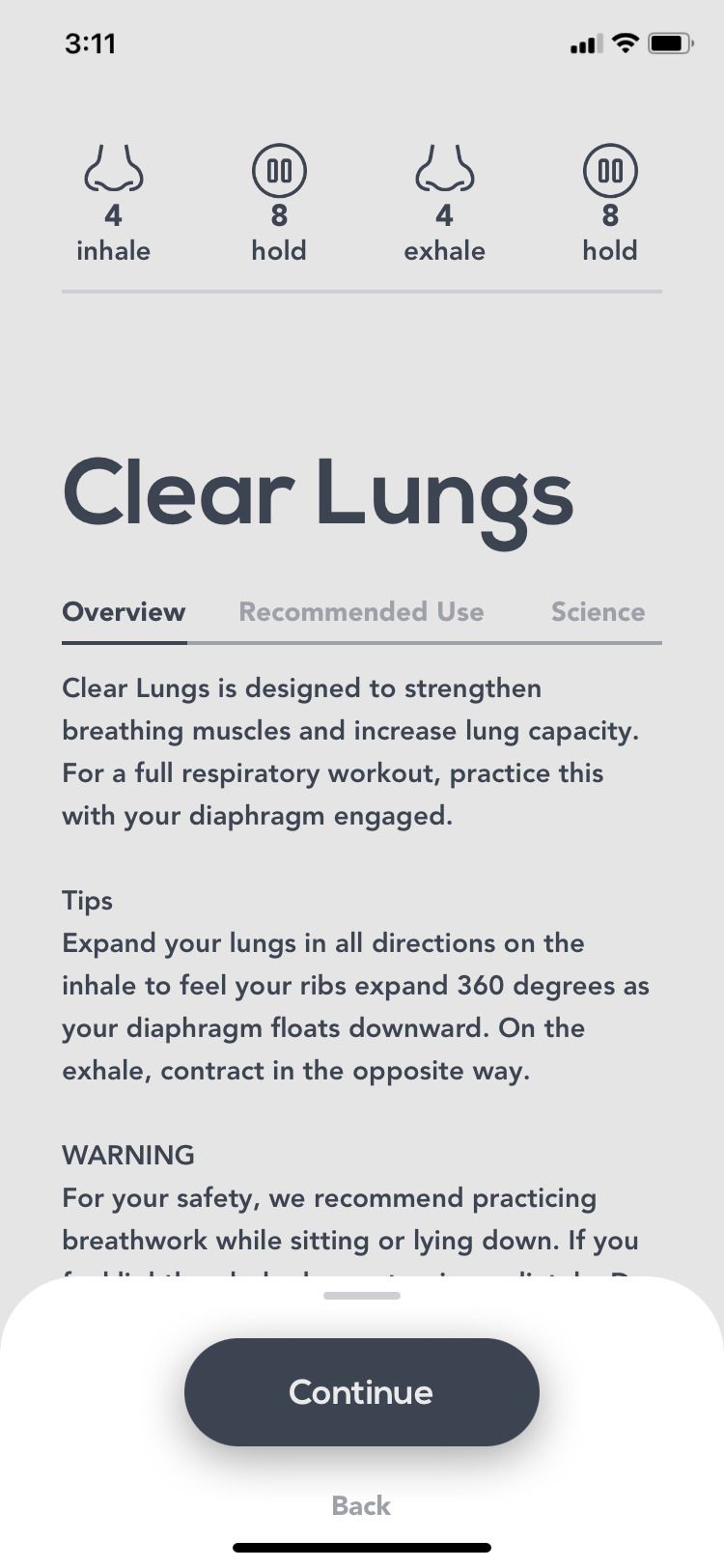 Breathwrk Clear Lungs explanation