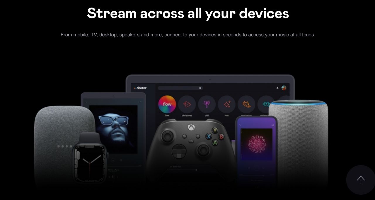 Stream Deezer across compatible devices