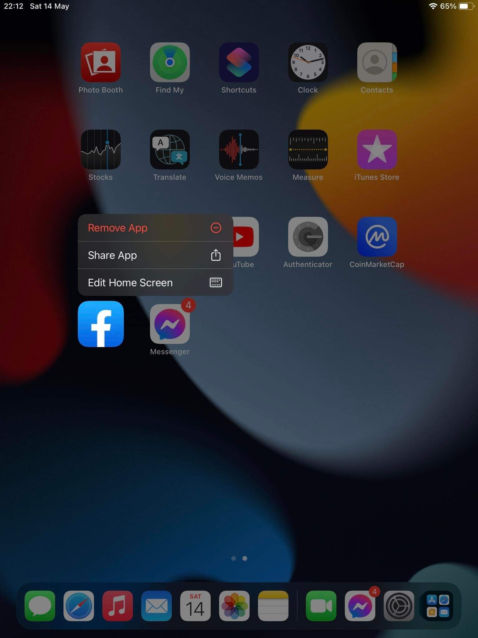 برنامه iPad را حذف کنید